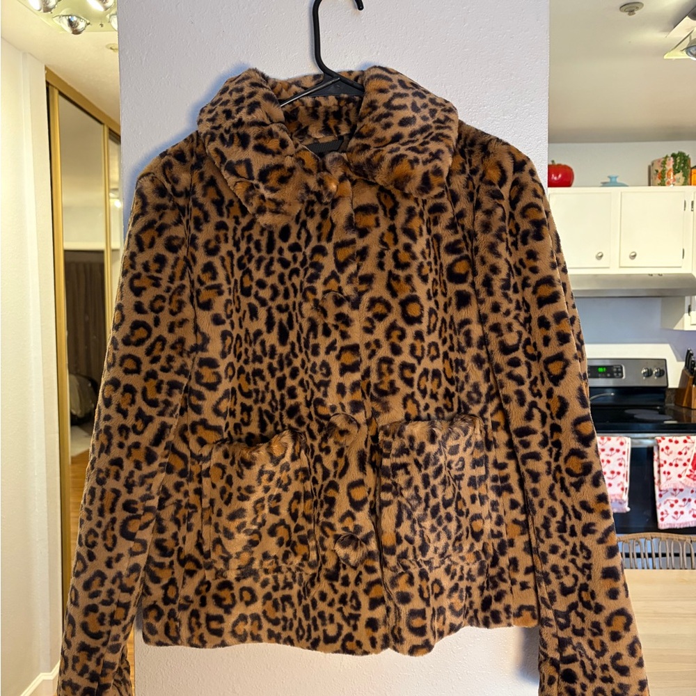 Boden York Leopard Print Jacket